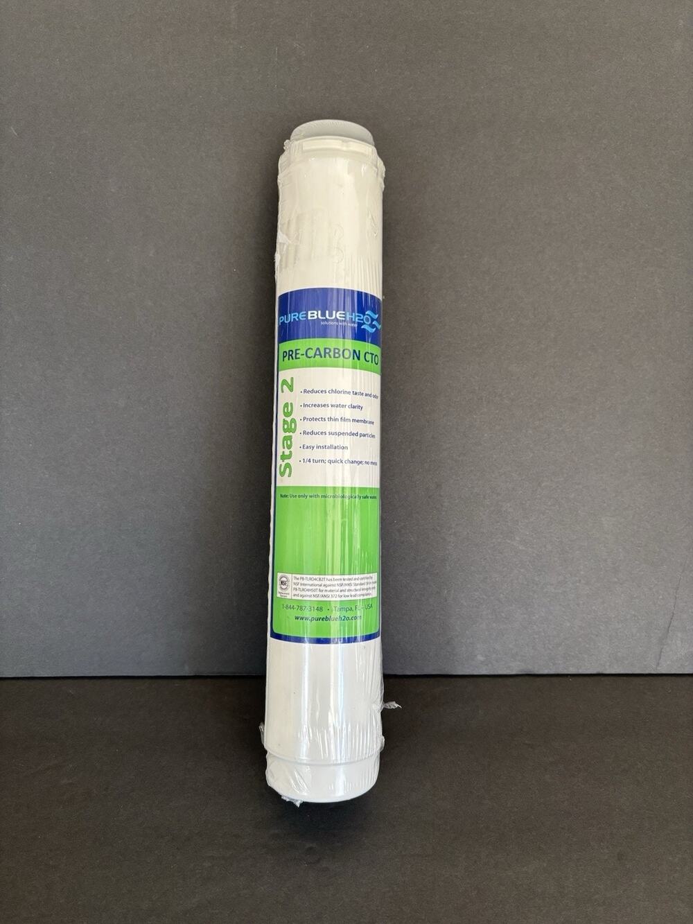 PUREBLUEH20 PURE BLUE H20 WATER FILTER REPLACEMENT Pre-Carbon CTO 2 STAGE New